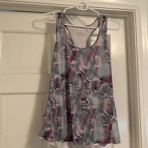Athleta tulip back yoga top- tie dye